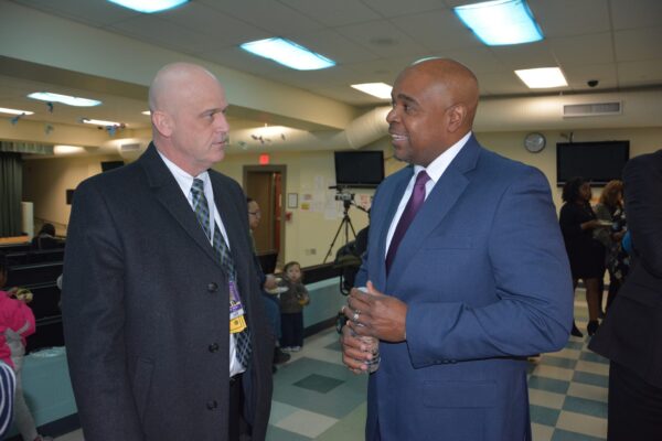 Dr. Barnes with community members