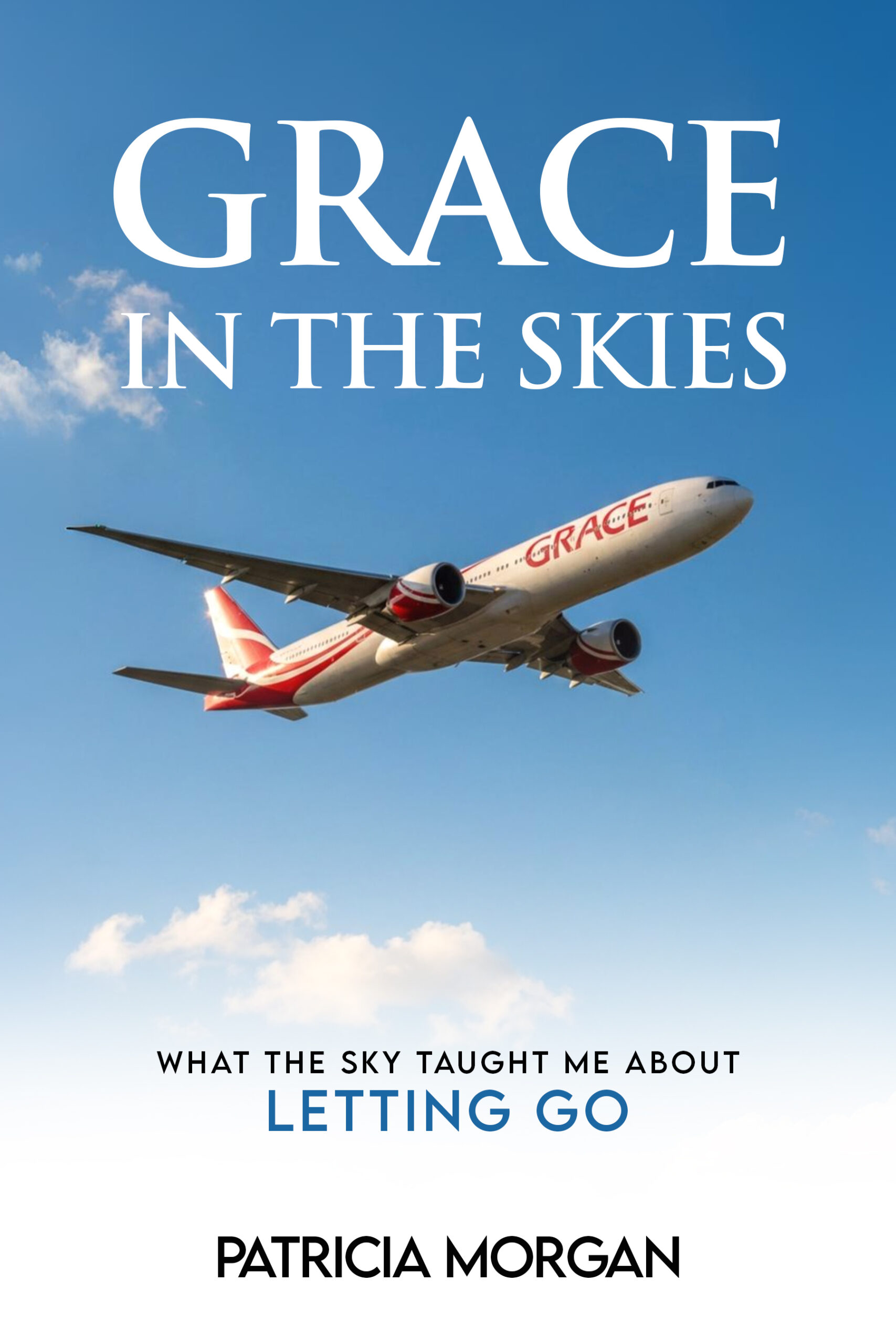 Airplane in blue sky